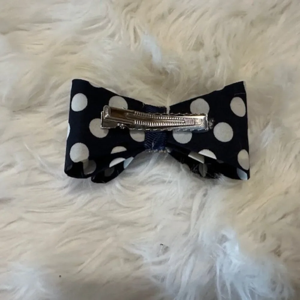 Black with White Polka Dots 3 1/2